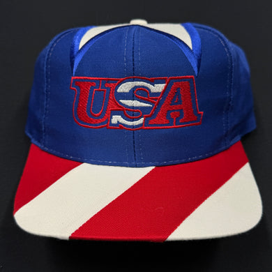 Vintage USA Flag Snapback Hat