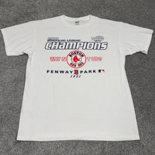 Load image into Gallery viewer, 2004 Boston Red Sox Why Not Us? AL Champions Shirt L