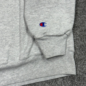 Vintage Champion Quarter Zip Gray Sweatshirt XL