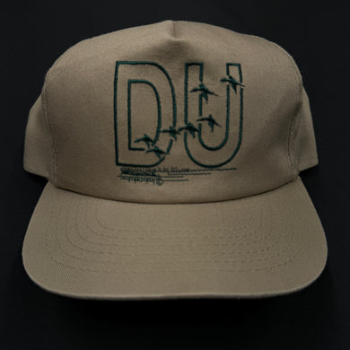 Vintage Ducks Unlimited Beige Snapback Hat