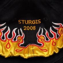 Load image into Gallery viewer, Vintage 2008 Sturgis Biker Rally Flames Fitted Hat M/L