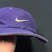 Load image into Gallery viewer, Vintage Nike Swoosh Purple Strapback Hat