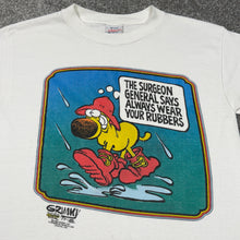 Load image into Gallery viewer, Vintage Always Wear Your Rubbers Shirt XS/S