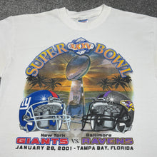 Load image into Gallery viewer, Vintage Super Bowl 35 Ravens Giants Shirt S/M