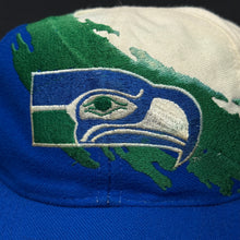 Load image into Gallery viewer, Vintage Seattle Seahawks Logo Athletic Splash Snapback Hat