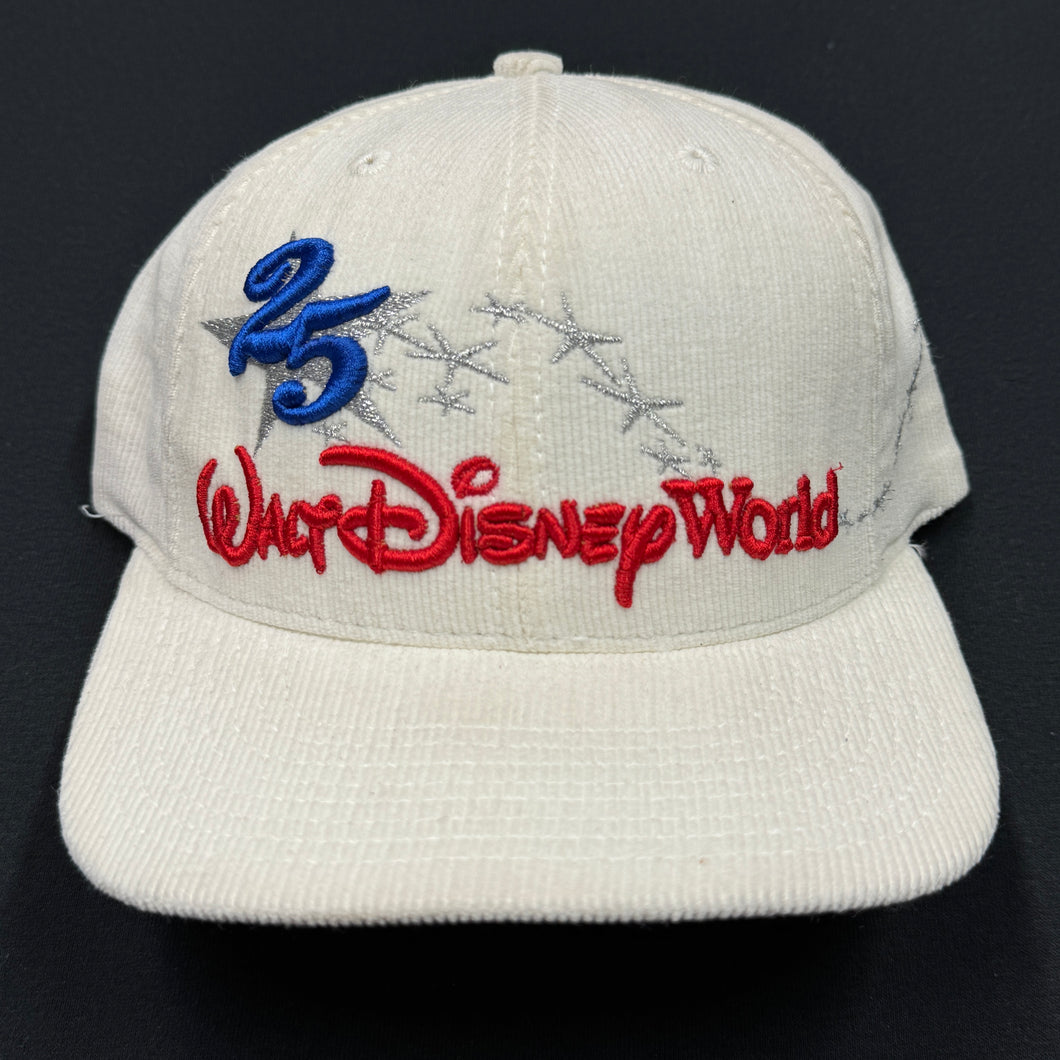Vintage Walt Disney World Corduroy Snapback Hat NWT