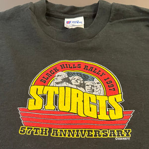 Vintage 1997 Sturgis Bike Rally Cropped Shirt XL