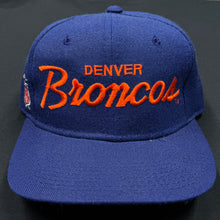 Load image into Gallery viewer, Vintage Denver Broncos SS Script Snapback Hat