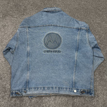 Load image into Gallery viewer, Vintage Motorola Denim Jacket L