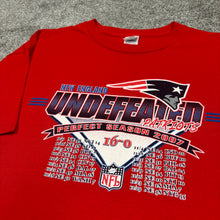 Load image into Gallery viewer, Vintage New England Patriots Undefeated Season Shirt XL