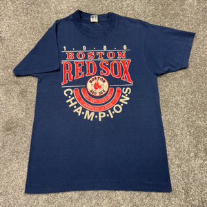 Vintage 1986 Boston Red Sox AL Champions Shirt XS/S