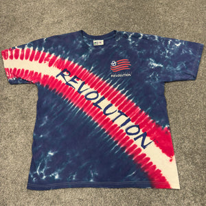 Vintage New England Revolution Tie Dye Shirt L/XL