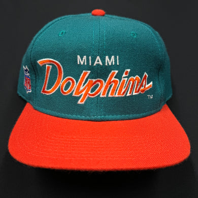 Vintage Miami Dolphins SS Script Fitted Hat 7 3/8