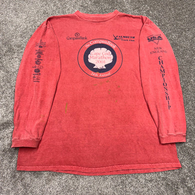 Vintage 2001 Cape Cod Marathon Long Sleeve Shirt XL