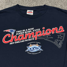Load image into Gallery viewer, Vintage New England Patriots SB39 Champs Long Sleeve Shirt S/M