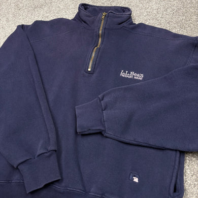 Vintage LL Bean Russell Athletic 1/4 Zip Sweatshirt XS/S