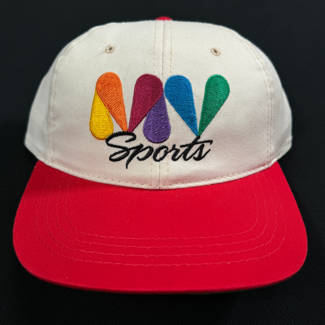 MV Sports Ivory Red Snapback Hat