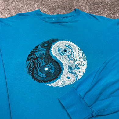Vintage Dragons Yin/Yang Long Sleeve Shirt M/L