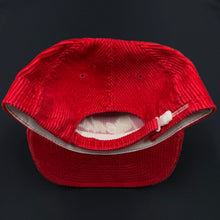 Load image into Gallery viewer, Vintage Cincinnati Reds SS Corduroy Script Strapback Hat