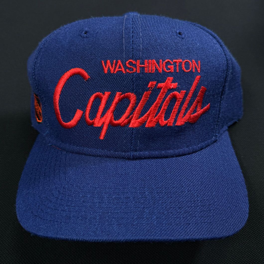 Vintage Washington Capitals Wool SS Script Snapback Hat