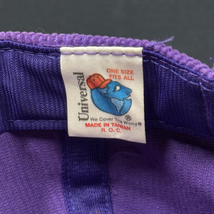 Vintage Champion Purple Corduroy Snapback Hat