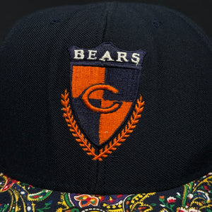 Vintage Chicago Bears Paisley Brim Snapback Hat