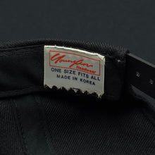 Load image into Gallery viewer, Vintage adidas Trefoil Black Snapback Hat