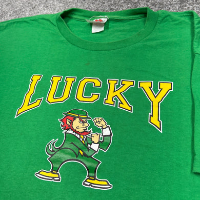 Vintage Lucky Skateboards Leprechaun Shirt XL