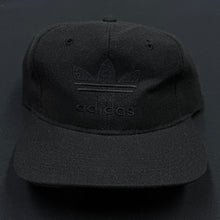 Load image into Gallery viewer, Vintage adidas Trefoil Black Snapback Hat