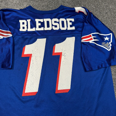 Vintage Drew Bledsoe New England Patriots Jersey XL