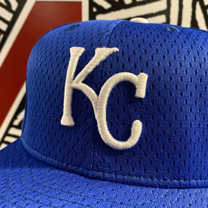 Vintage Kansas City Royals New Era BP Fitted Hat 7 3/8