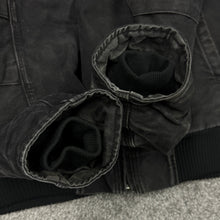 Load image into Gallery viewer, Carhartt Black Hooded Zip Up Jacket L