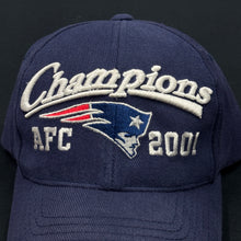 Load image into Gallery viewer, Vintage 2001 New England Patriots AFC Champions Snapback Hat