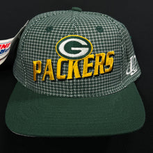 Load image into Gallery viewer, Vintage Green Bay Packers Logo Athletic Grid Strapback Hat NWT
