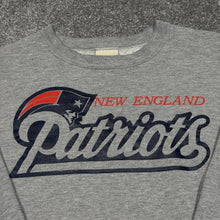 Load image into Gallery viewer, Vintage New England Patriots Gray Sweatshirt Women's S/M