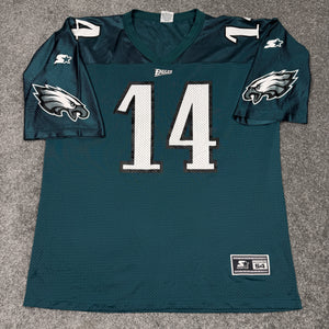 Vintage Ty Detmer Philadelphia Eagles Starter Jersey 2XL