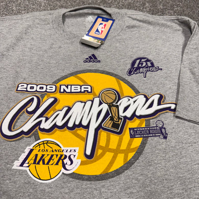 2009 Los Angeles Lakers NBA Champions adidas Shirt XL NWT
