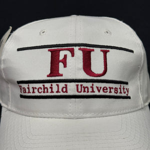 Vintage Fairchild University Split Bar Snapback Hat NWT