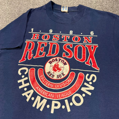 Vintage 1986 Boston Red Sox AL Champions Shirt XS/S
