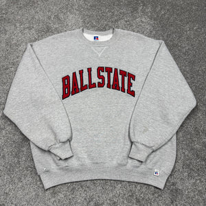 Vintage Ball State University Russell Athletic Sweatshirt L/XL