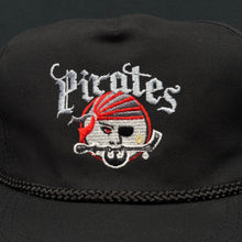 Load image into Gallery viewer, Portland Pirates Black Twill Snapback Hat