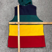 Load image into Gallery viewer, Vintage IZZI Striped Hooded Feece Vest L