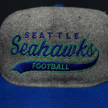 Load image into Gallery viewer, Vintage Seattle Seahawks Starter Melton Script Snapback Hat