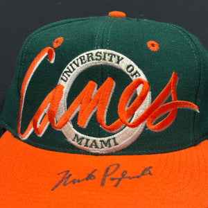Vintage Miami Hurricanes Wool Circle Snapback Hat