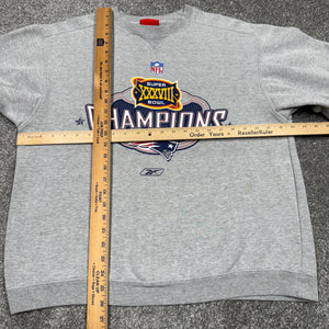 Vintage New England Patriots SB38 Champions Reebok Sweatshirt M