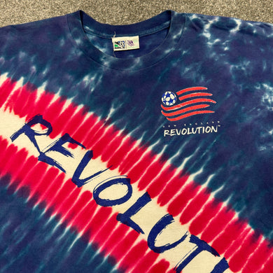 Vintage New England Revolution Tie Dye Shirt L/XL