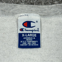 Load image into Gallery viewer, Vintage Champion Quarter Zip Gray Sweatshirt XL