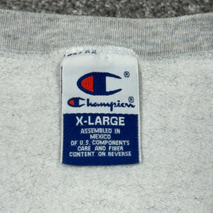 Vintage Champion Quarter Zip Gray Sweatshirt XL