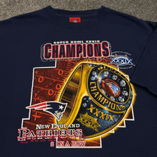 Load image into Gallery viewer, Vintage New England Patriots Super Bowl 39 Ring Shirt L