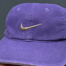 Load image into Gallery viewer, Vintage Nike Swoosh Purple Strapback Hat